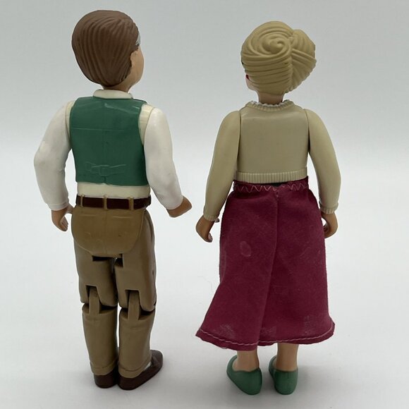 Vintage Fisher Price My Loving Family Grandparents Grandma & Grandpa 1993 & 1995 - Picture 3 of 9